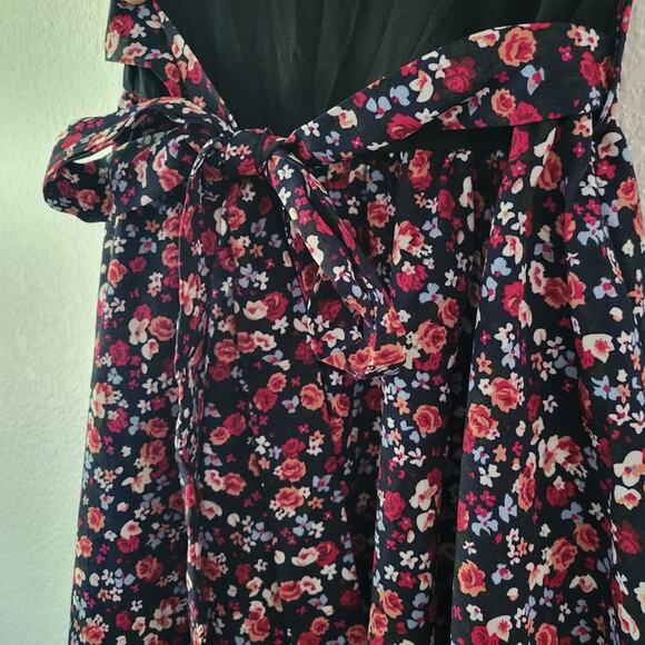 Shein Floral Belted Sleeveless Dress Size M VGUC - Picture 6 of 6